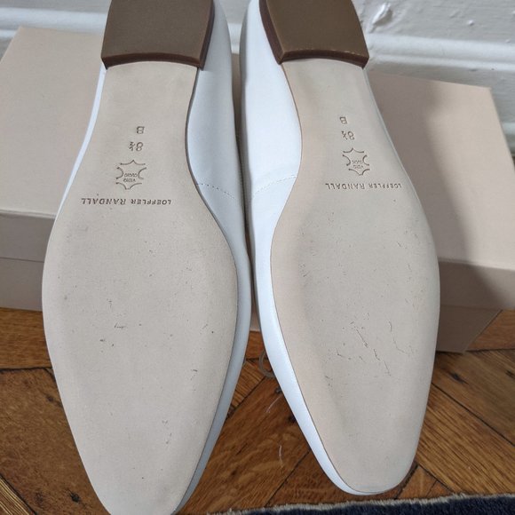 Loeffler Randall Georgie Ballet Flats in White, Size 8.5 NIB - Picture 7 of 9
